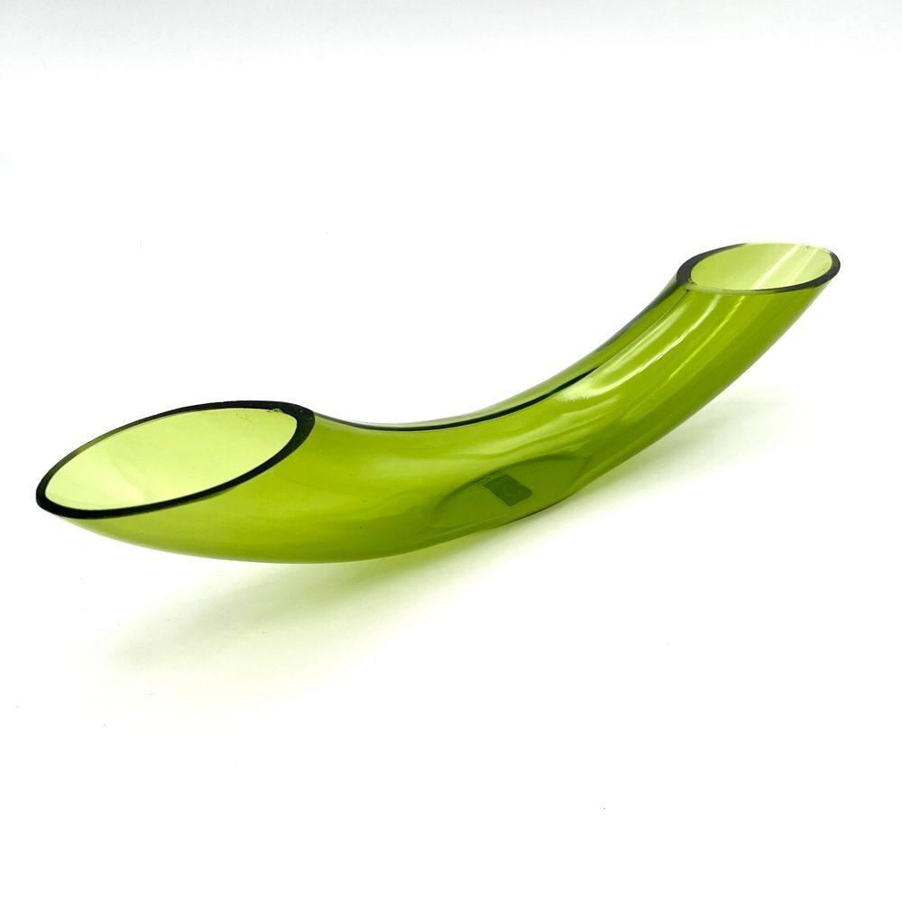 CHIVE Arch Glass Modern Flower Vase Olive Green Contemporary Art Decor Sculpture